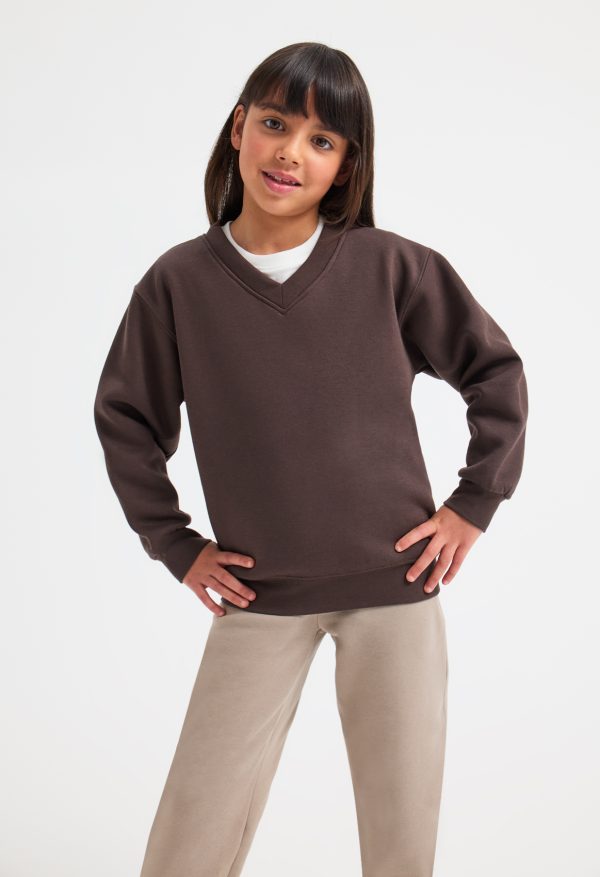 Uneek Childrens V Neck Sweatshirt