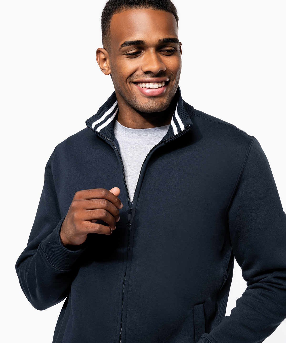 Men's full zip sweat jacket