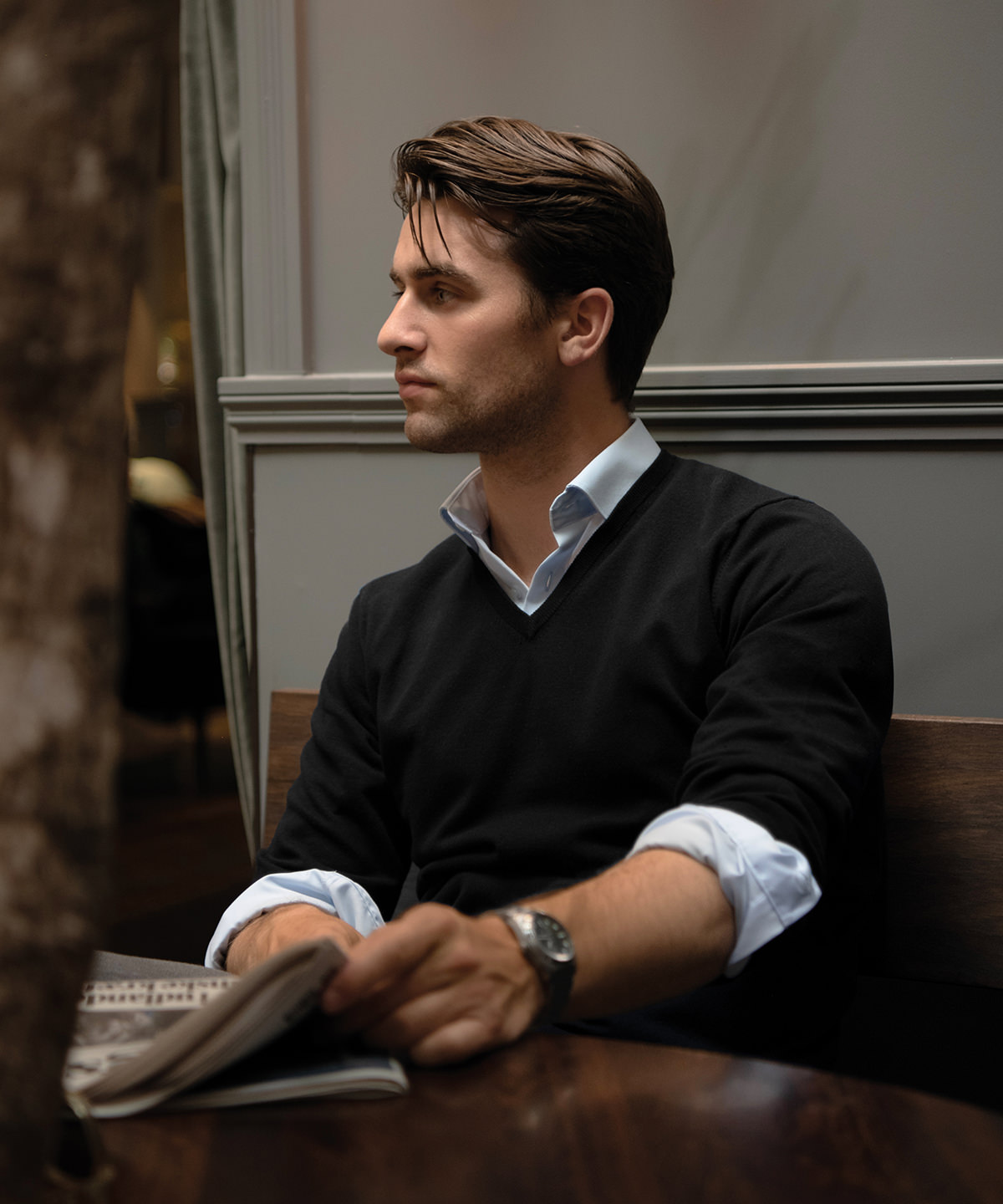 Brighton  elegant v-neck knit