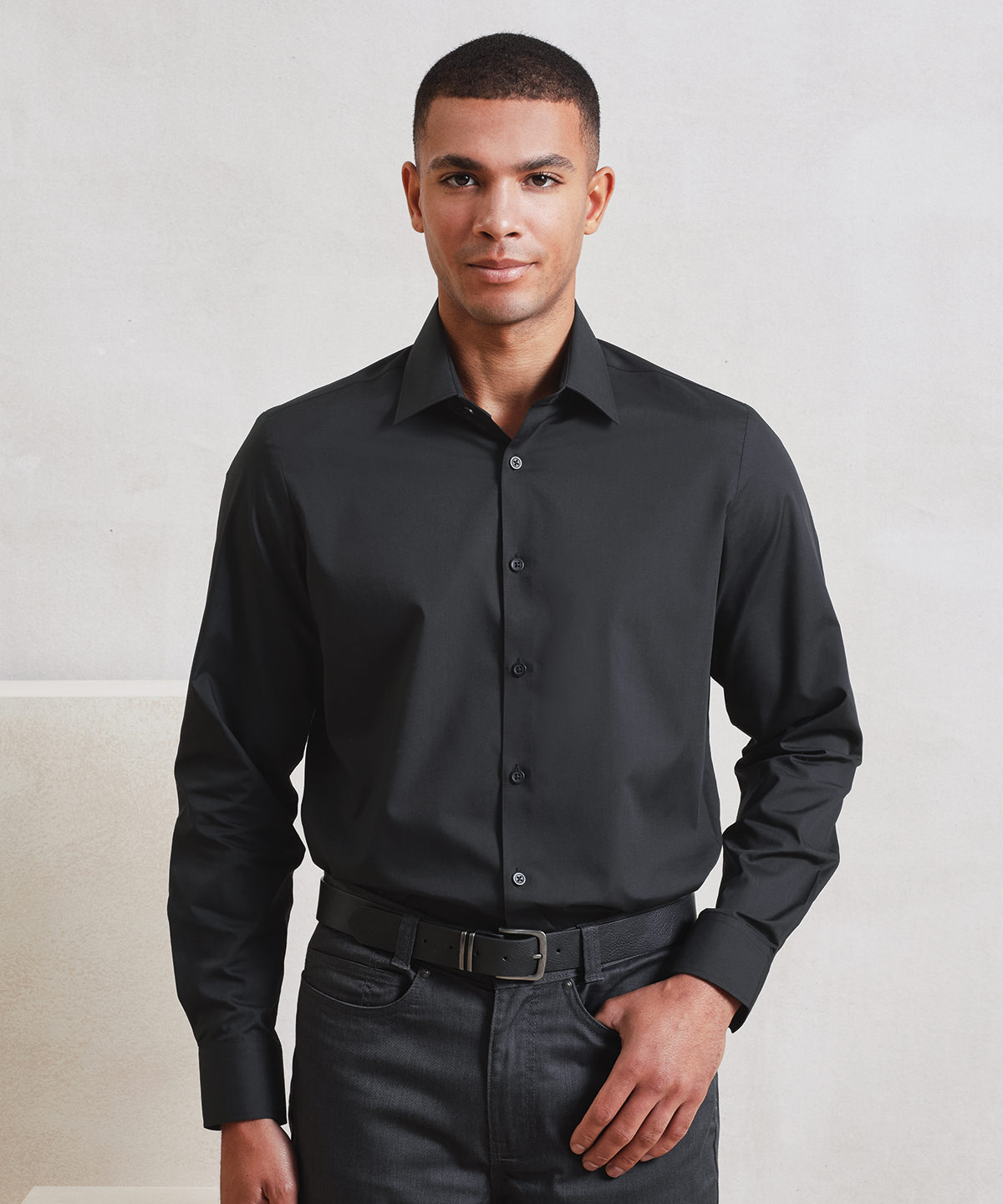 Long sleeve Recyclight poplin shirt