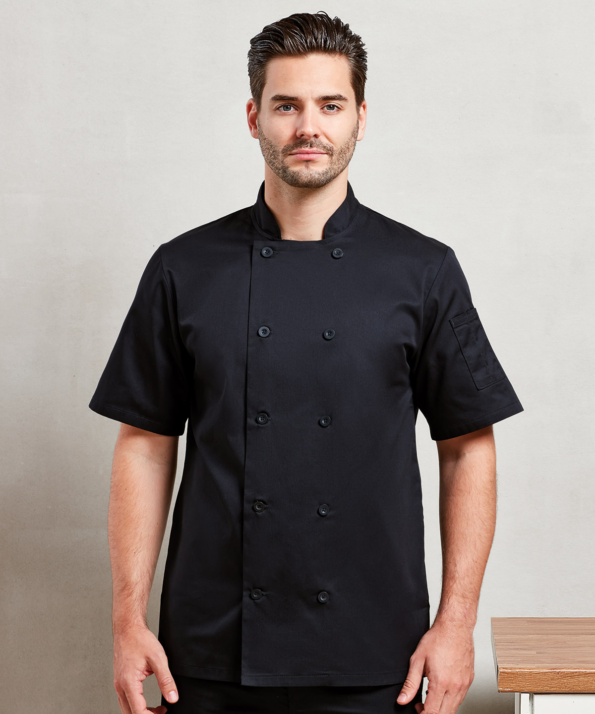 Short sleeve chefs jacket