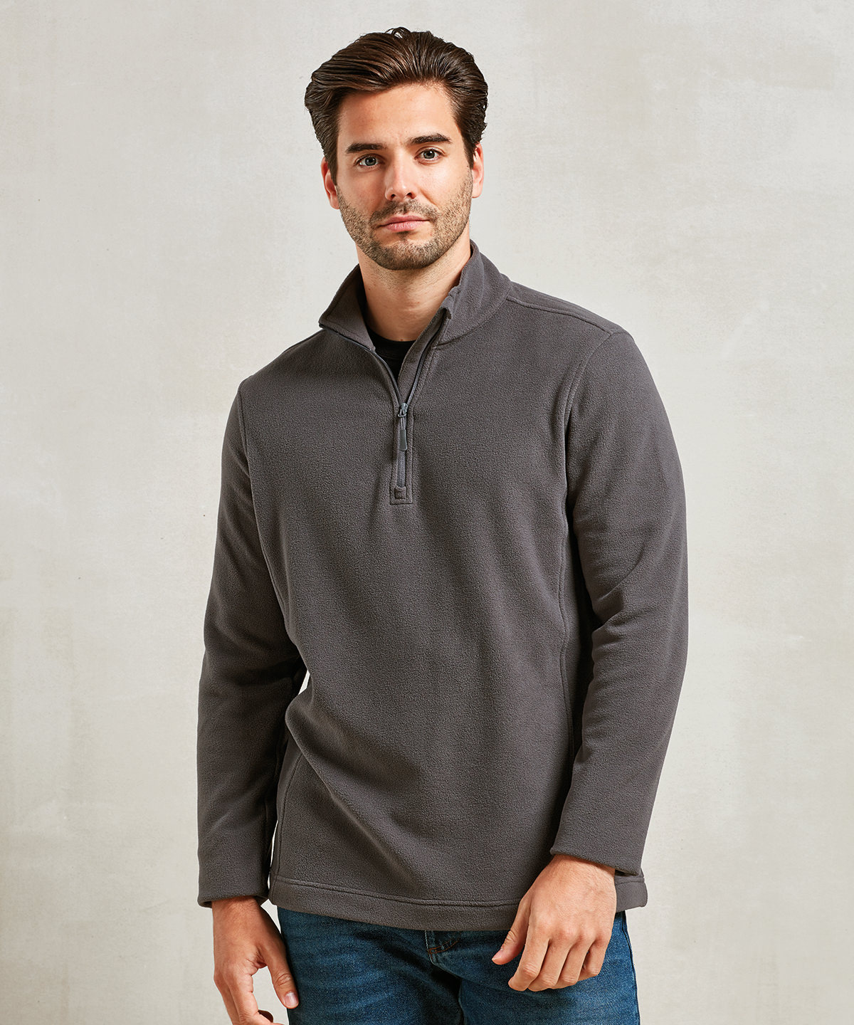 Unisex Recyclight 1/4 zip microfleece