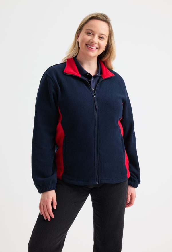 Uneek Two Tone Full Zip Fleece Jacket