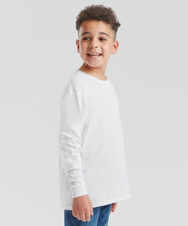 Fruit Of The Loom Kids Long Sleeve Valueweight Tee