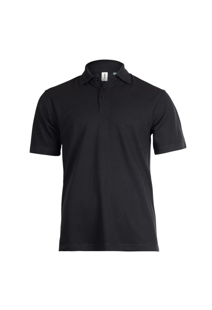 GR11 Eco Poloshirt Black Front