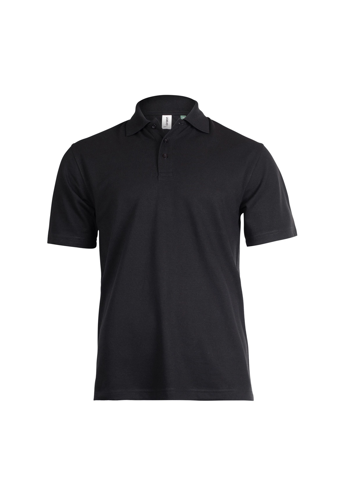 GR11 Eco Poloshirt Black Front
