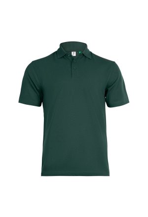 GR11 Eco Poloshirt Bottle Green Front