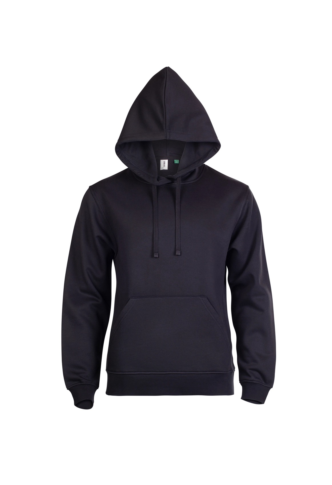 GR51 Eco Hoodie Black Front