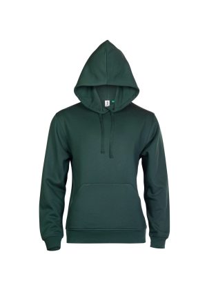 GR51 Eco Hoodie Bottle Green Front