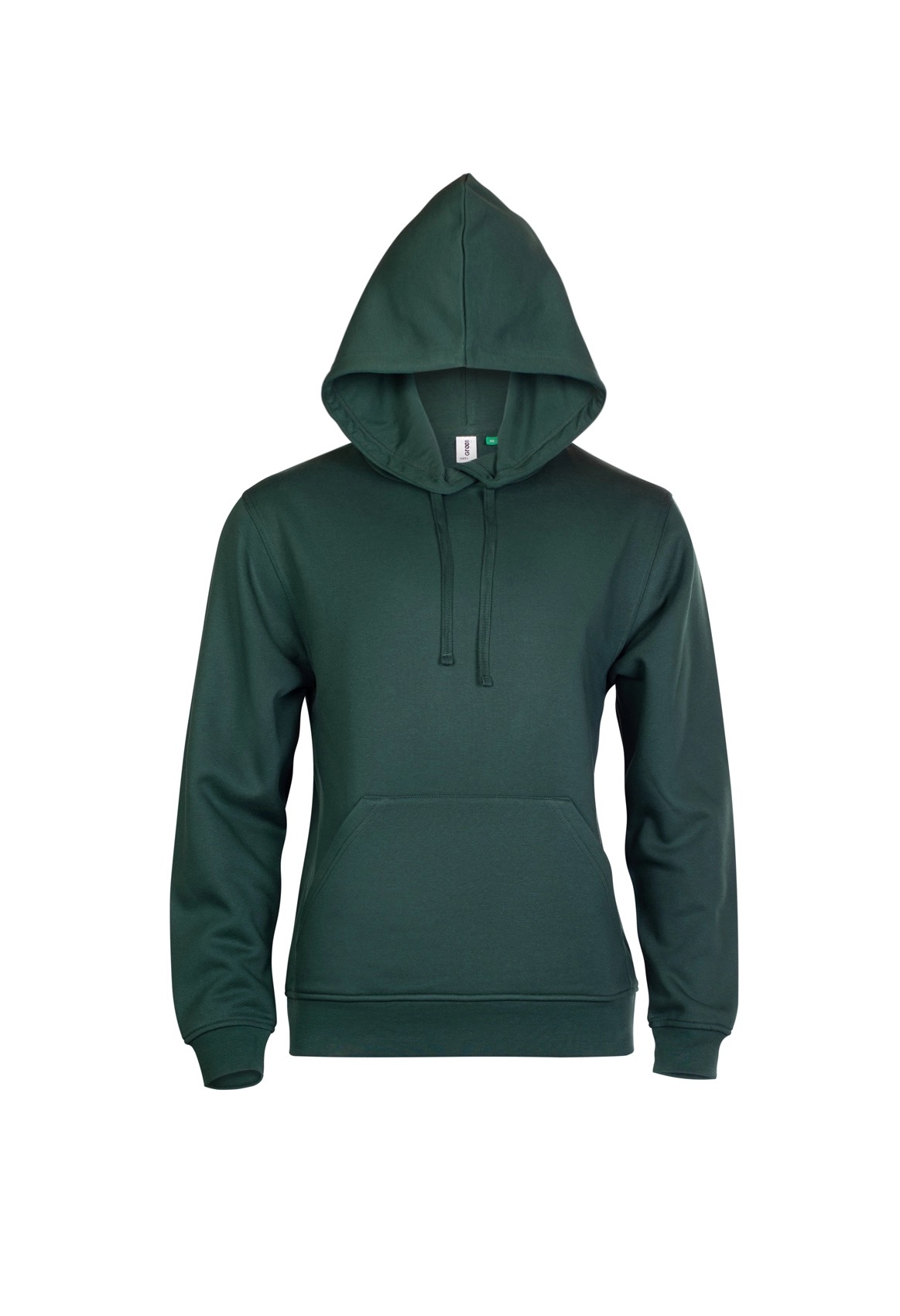GR51 Eco Hoodie Bottle Green Front