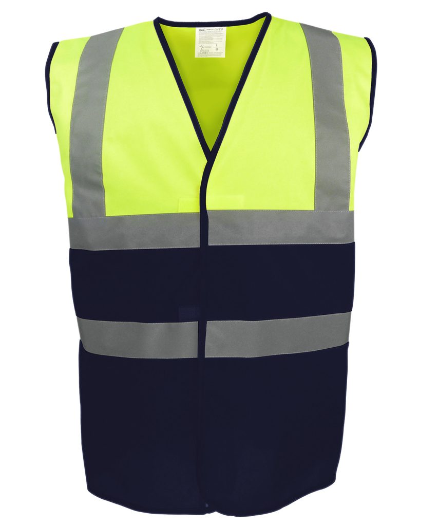 YK107 Hi visYellow Navy FT