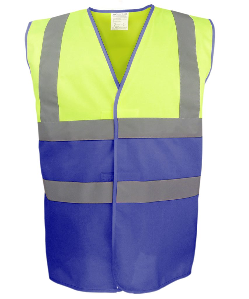 YK107 Hi visYellow RoyalBlue FT 5