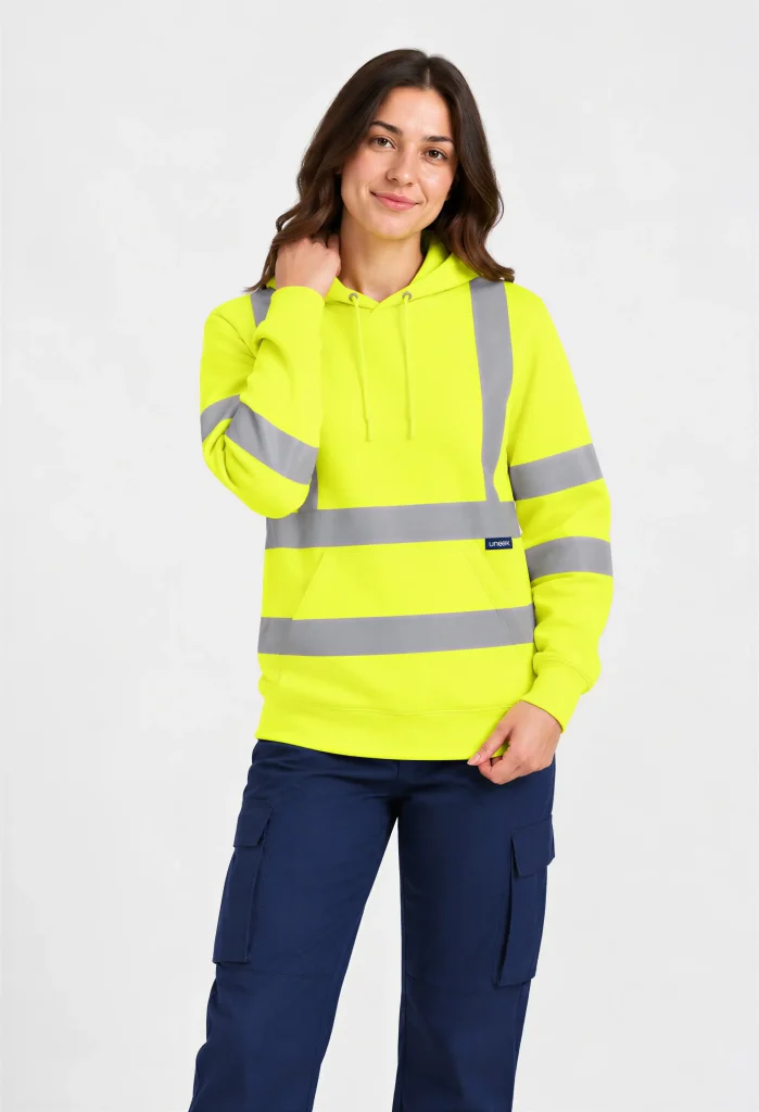 UC814 Yellow on Female Model 3 Quarter Length Front copy compressed
